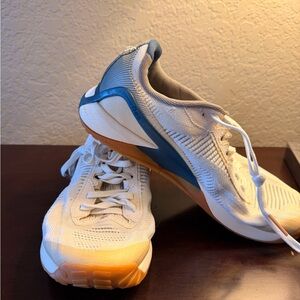 Reebok White and Blue Athletic Shoes